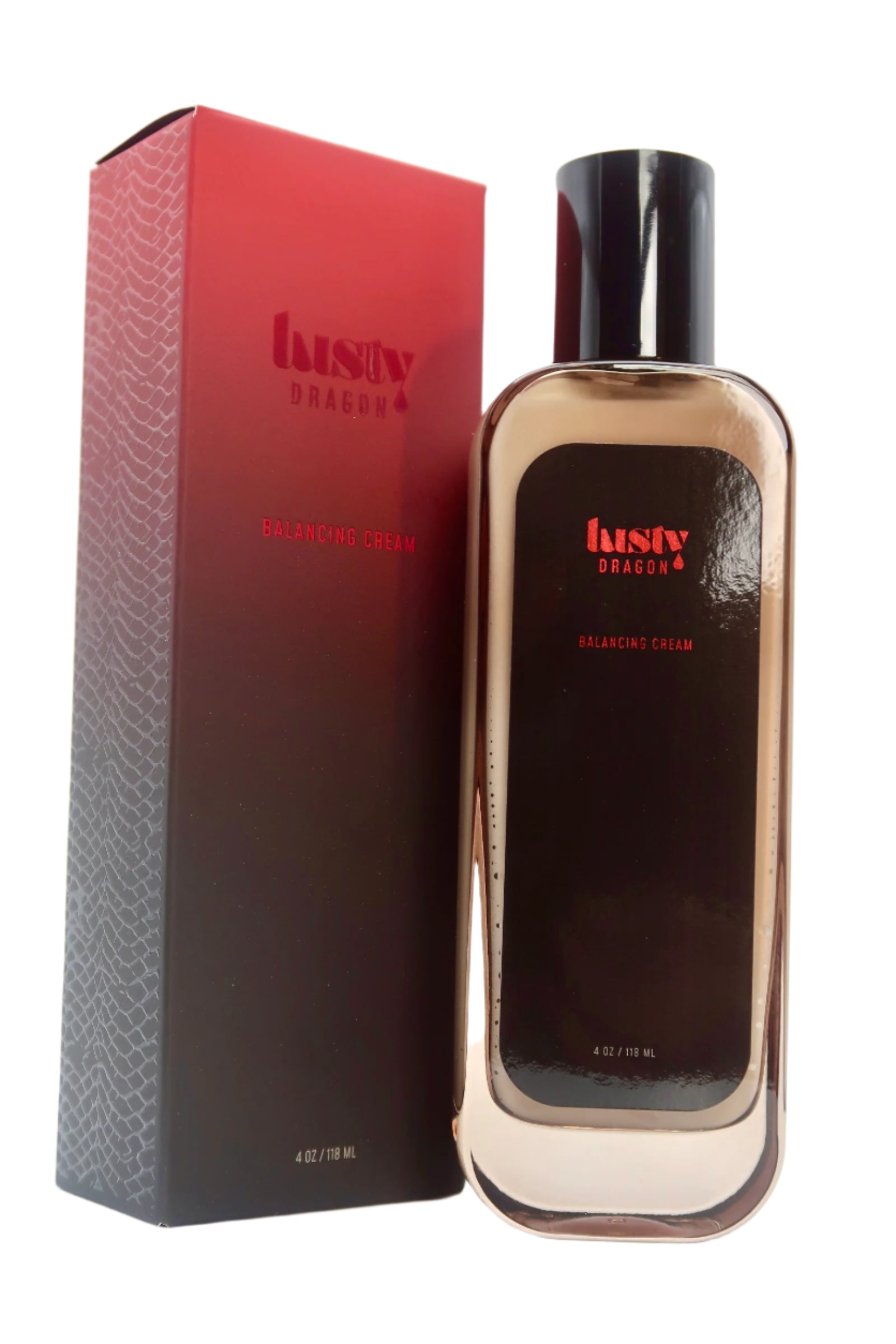 Lusty Dragon Balancing Cream — 4 oz skincare product for tattoo aftercare, shown with packaging